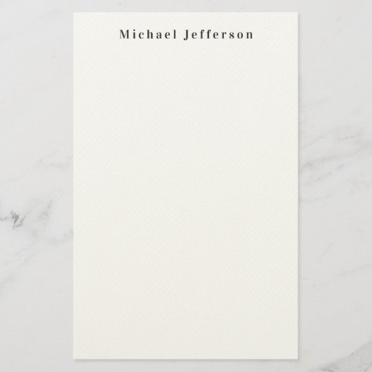 Papeterie Classique Créatif Branché Noir & Blanc Minimaliste (Devant)