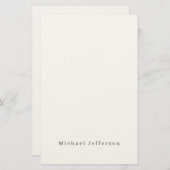 Papeterie Classique Créatif Branché Noir et Blanc Minimalist (Devant / Derrière)