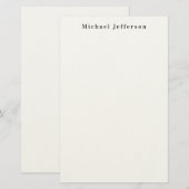 Papeterie Classique Créatif Tendance Noir & Blanc Minimalist (Devant / Derrière)