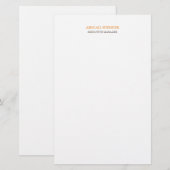 Papeterie Classique Simple Clair Professionnel Entreprise (Devant / Derrière)