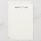 Papeterie Classique Unique Professionnel Écriture Manuscrite (Devant / Derrière)