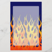 Papeterie Classique vibrant emballant des flammes sur le (Devant)