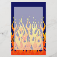 Classique vibrant emballant des flammes sur le