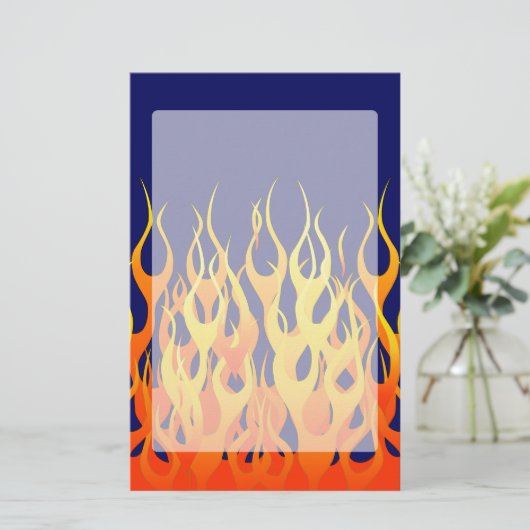 Papeterie Classique vibrant emballant des flammes sur le (Debout devant)