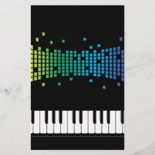 Papeterie Clavier instrumental piano de musique multicolore
