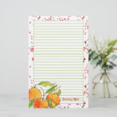 Papeterie Clémétines Monogramme de fruits (Debout devant)