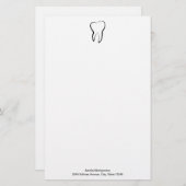 Papeterie Clinique dentaire dentaire dentaire Médicale (Devant / Derrière)