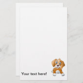 Papeterie Clipart Brown de chien (Devant / Derrière)