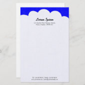 Papeterie Cloud Top - Bleu II (Devant / Derrière)