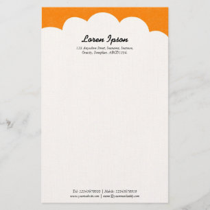Papeterie Cloud Top - Orange