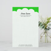 Papeterie Cloud Top - Vert (Debout devant)