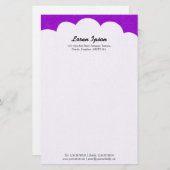 Papeterie Cloud Top - violet (Devant / Derrière)