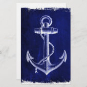 Papeterie coastal chic nautical marine (Devant / Derrière)