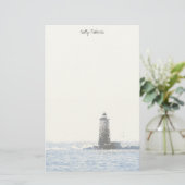 Papeterie Coastal Lighthouse & Atlantic Ocean Nautical Theme (Debout devant)
