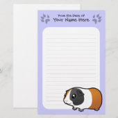 Papeterie Cobaye de bande dessinée (cheveux lisses) (Devant / Derrière)