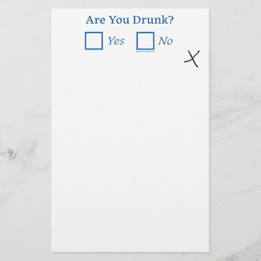 Papeterie Cochez les cases SlipperyJoe's Are You Drunk marte (Devant)