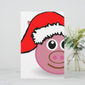 Papeterie cochon de noël (Debout devant)