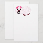 Papeterie Cochon rose (Devant / Derrière)