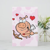 Papeterie Cochon volant avec flèche et flèche (Debout devant)