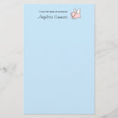 Papeterie Cochon volant - Piglet avec ailes en bleu (Devant)