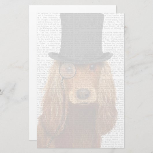 Papeterie Cocker Spaniel, Formal Hound et Casquette (Devant / Derrière)