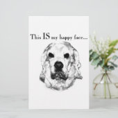 Papeterie Cocker Spaniel Joyeux Visage (Debout devant)