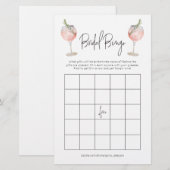 Papeterie Cocktail Bridal Bingo Jeu de Bachelorette (Devant / Derrière)