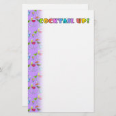 PAPETERIE COCKTAIL UP STATIONERY (Devant / Derrière)