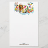 Papeterie Cocktails de plage Fruits Tropicaux Enterrement de (Dos)