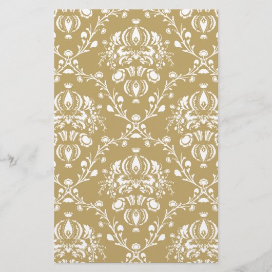 Papeterie Cocoa and Cream Damask (Devant)