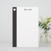 Papeterie Coeur blanc (Debout devant)