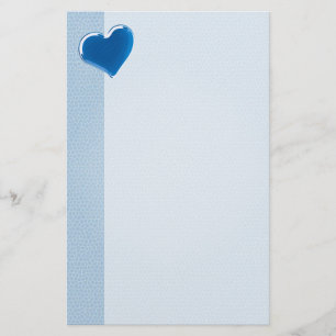 Papeterie Coeur bleu Cool