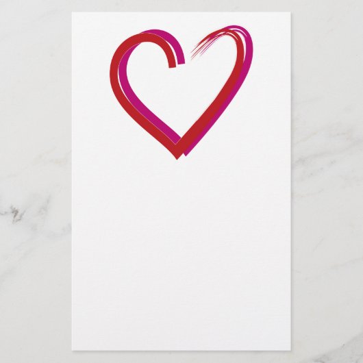 Papeterie Coeur d'amour (Devant)