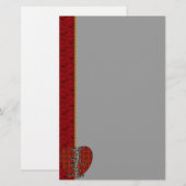 Papeterie Coeur de batte (Devant / Derrière)