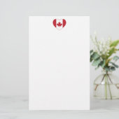 Papeterie Coeur du drapeau du Canada (Debout devant)