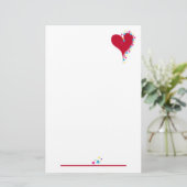 Papeterie Coeur et étoiles stationnaires (Debout devant)