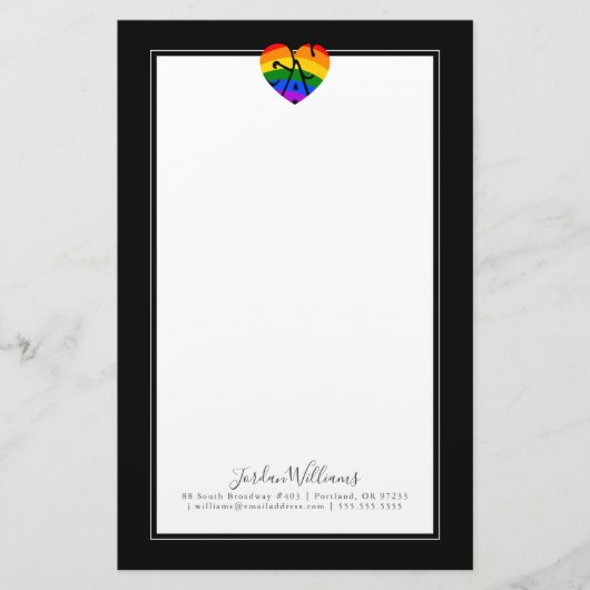 Papeterie Coeur gay (Devant)