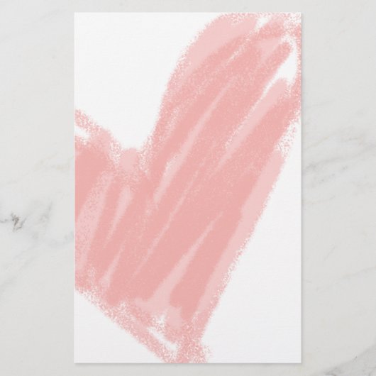 Papeterie Coeur rose (Devant)