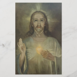 Papeterie Coeur sacré d'intronisation de Jésus