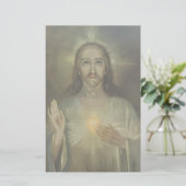 Papeterie Coeur sacré d'intronisation de Jésus (Debout devant)