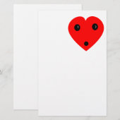 Papeterie "Coeur surprise" (Devant / Derrière)