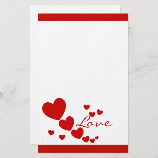 Papeterie Coeurs (Devant / Derrière)