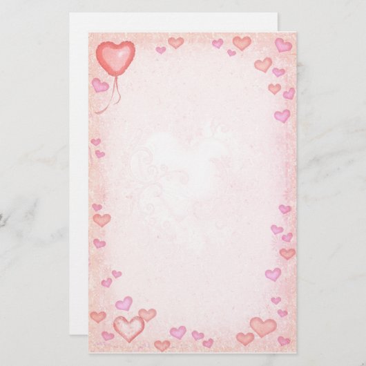 Papeterie Cœurs (Devant / Derrière)