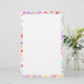 Papeterie Coeurs abstraits colorés (Debout devant)