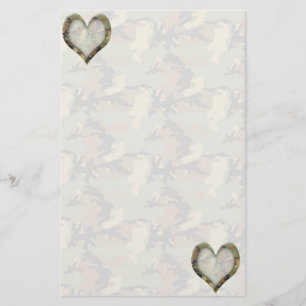 Papeterie Coeurs Camouflage - Vous Manquez