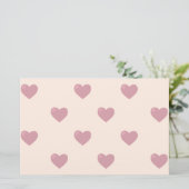 Papeterie Coeurs d'amour Pastel (Debout devant)