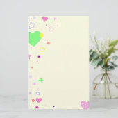 Papeterie Coeurs et étoiles Design (Debout devant)