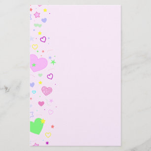 Papeterie Coeurs et étoiles Design