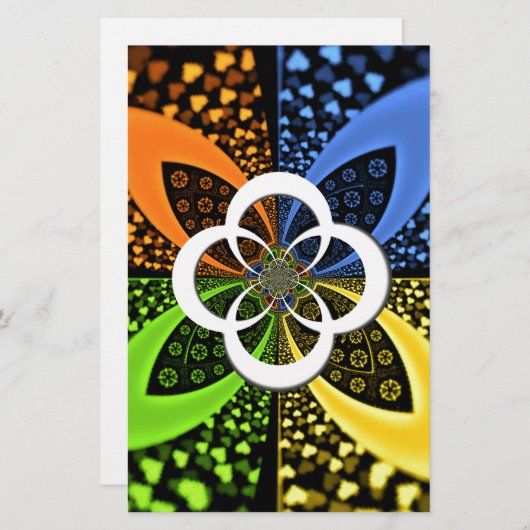 Papeterie Coeurs Iridescente Polka sans soudure Point Art Ab (Devant / Derrière)