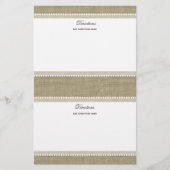 Papeterie Coeurs précieux et burlap (Devant)